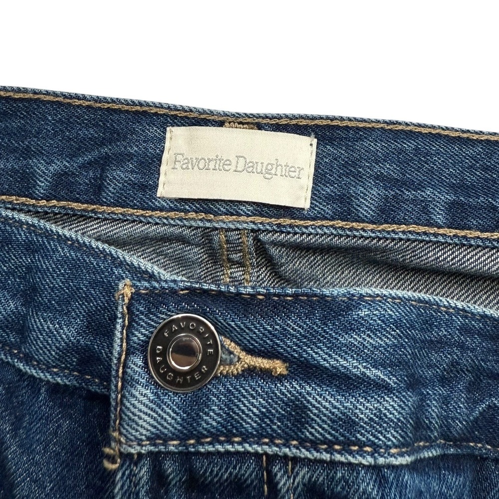 Favorite Daughter The Ollie Kent Baggie Wide Leg Jeans Size 34 Dark Denim NEW - Picture 3 of 8